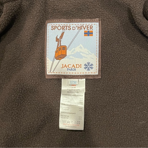 NWOT Jacadi Boys Winter Jacket. Size 12M - Picture 4 of 7